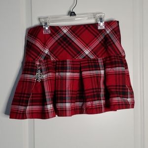 Red Plaid Skirt